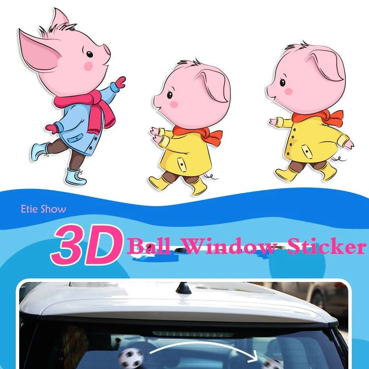 Pig car wiper sticker Pig car wiper sticker