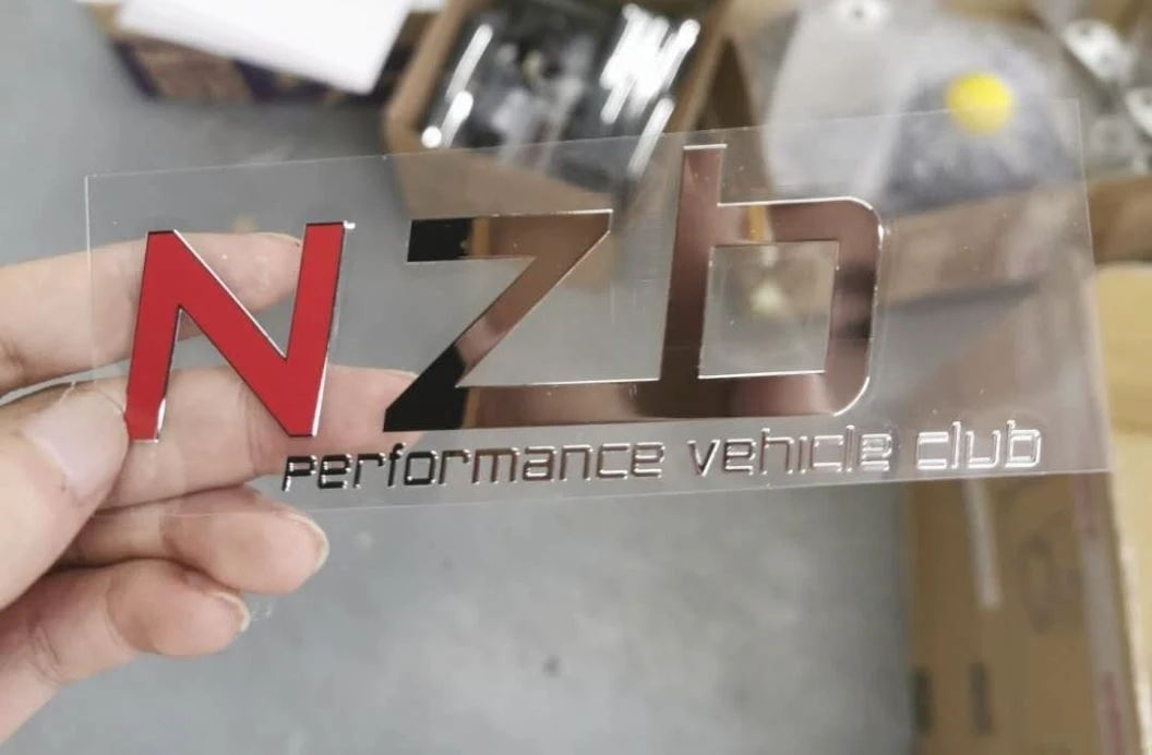 electroplating metal label sticker electroplating metal label sticker