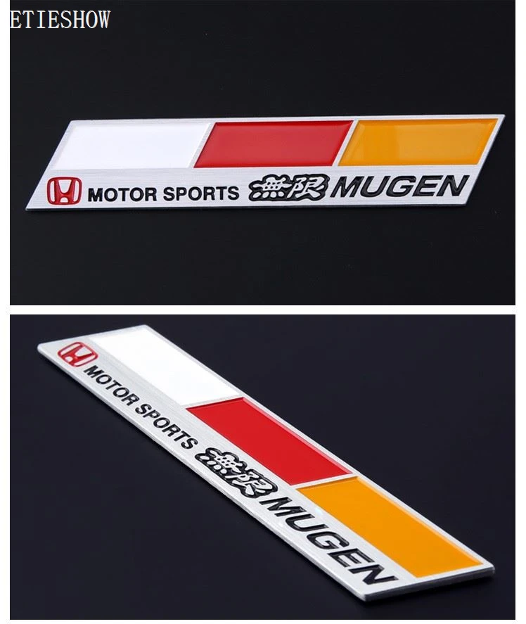 mugen aluminum badge emblem
