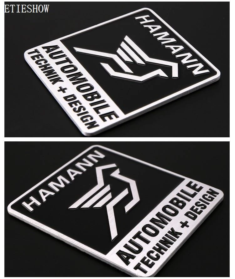hamann aluminum badge