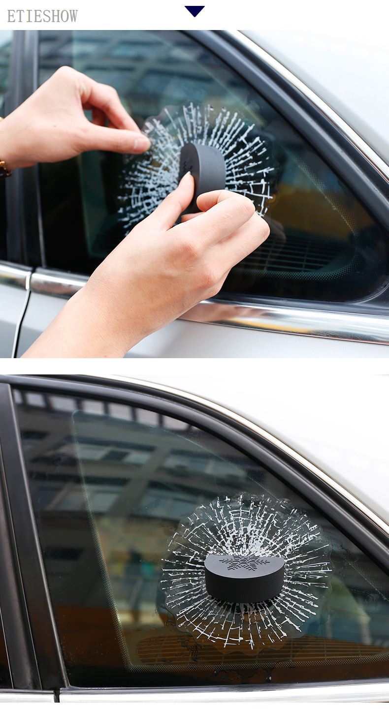 hockey puck prank 3D car stickers