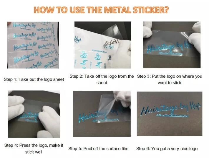how to use metal transfer sticker