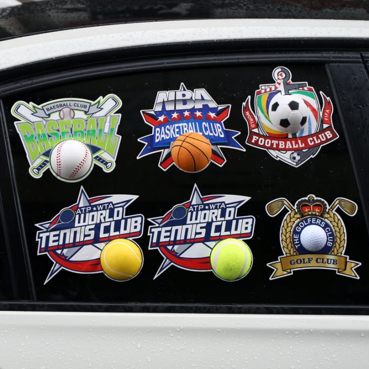 3D bola mobil Sticker