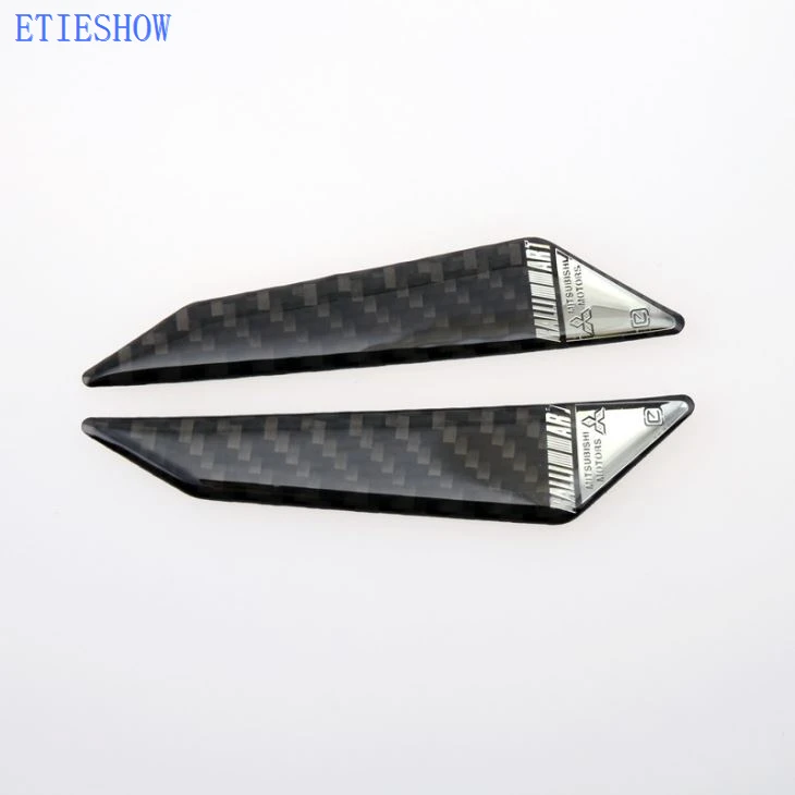 Mitsubishi Badge Carbon Fiber