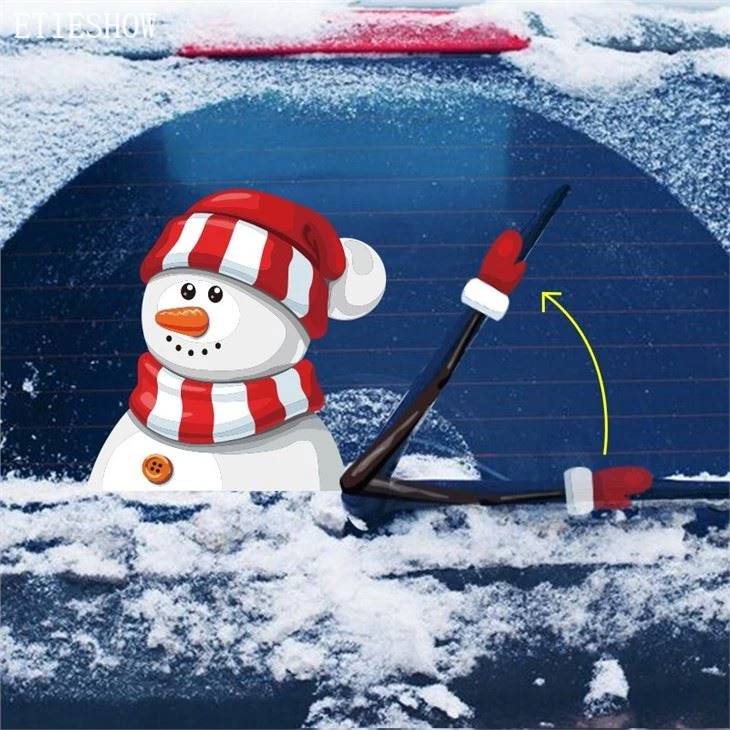 Snowman Wiper Sticker