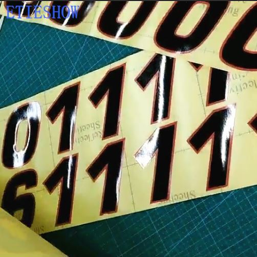 Racing Number Sticker