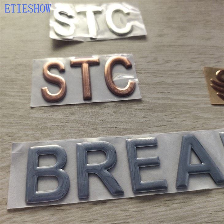 3D Chrome Sticker