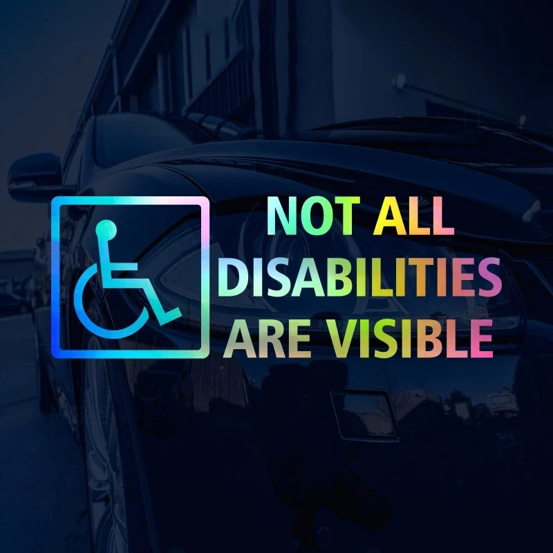 'Tidak semua disabilitas terlihat' Decal mobil