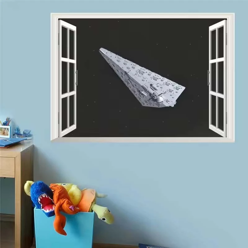 ET11384# 3D StarWars Wall Stickers For Kids Rooms