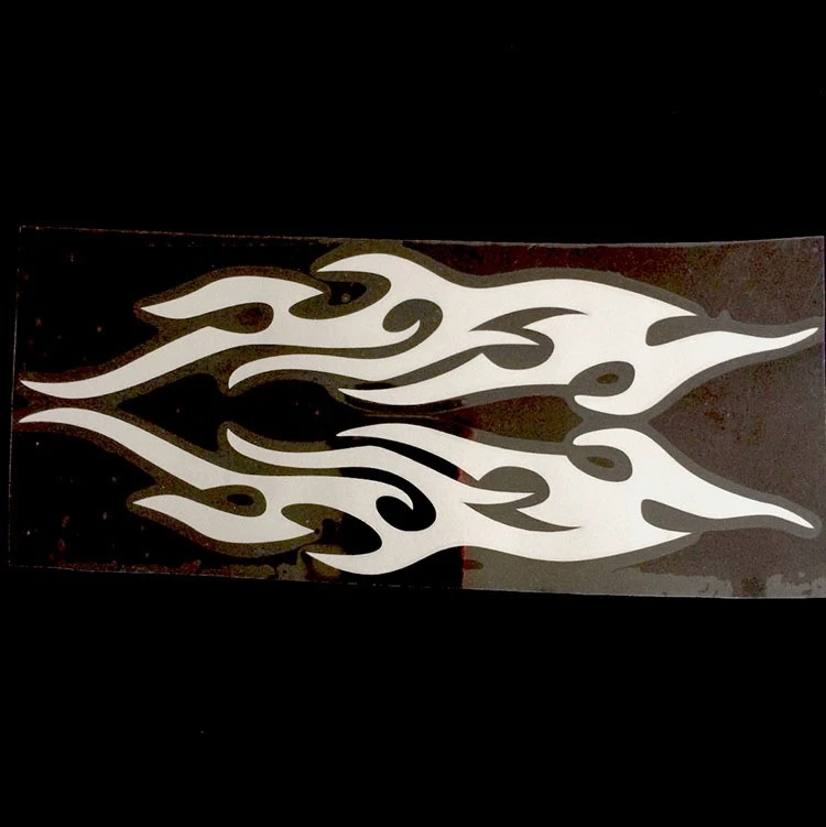 Fire Pattern Car Rear Mirror Waterproof Sticker