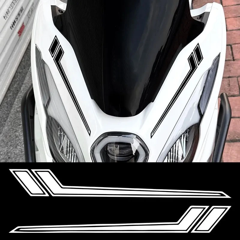 1 pasang stiker sepeda motor strip samping