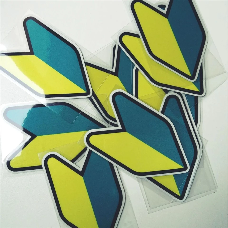 Stiker mobil jdm stiker daun lucu