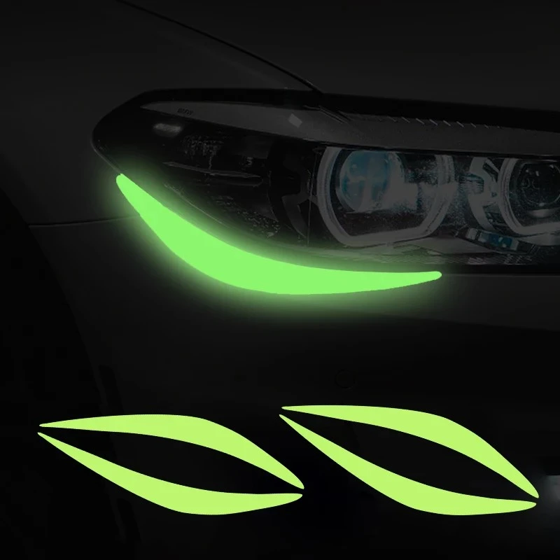 1Pair Car Stiker Stiker Waterproof Auto Headlight