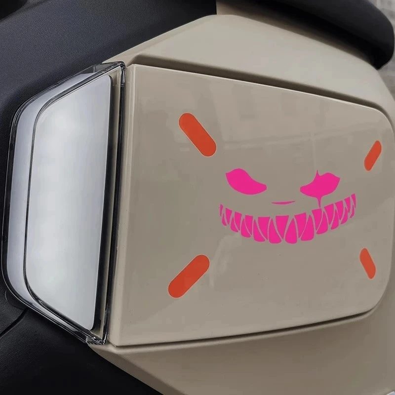 1PC Demon Smiley Motorcycle Sticker best
