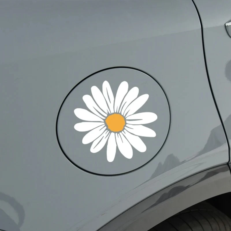 1 pc Smiley Flower Motorcycle Sticker Vinyl Decal