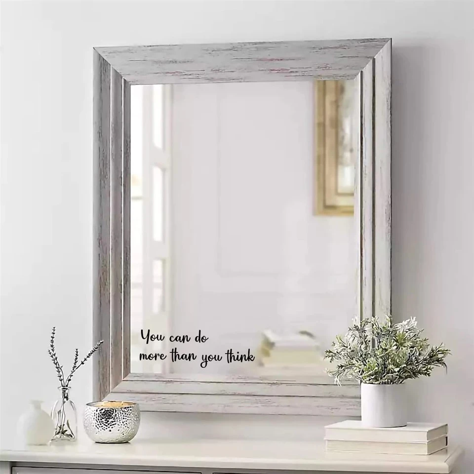 1pcs Inspirational Encouraging Quotes PVC Mirror Stickers best