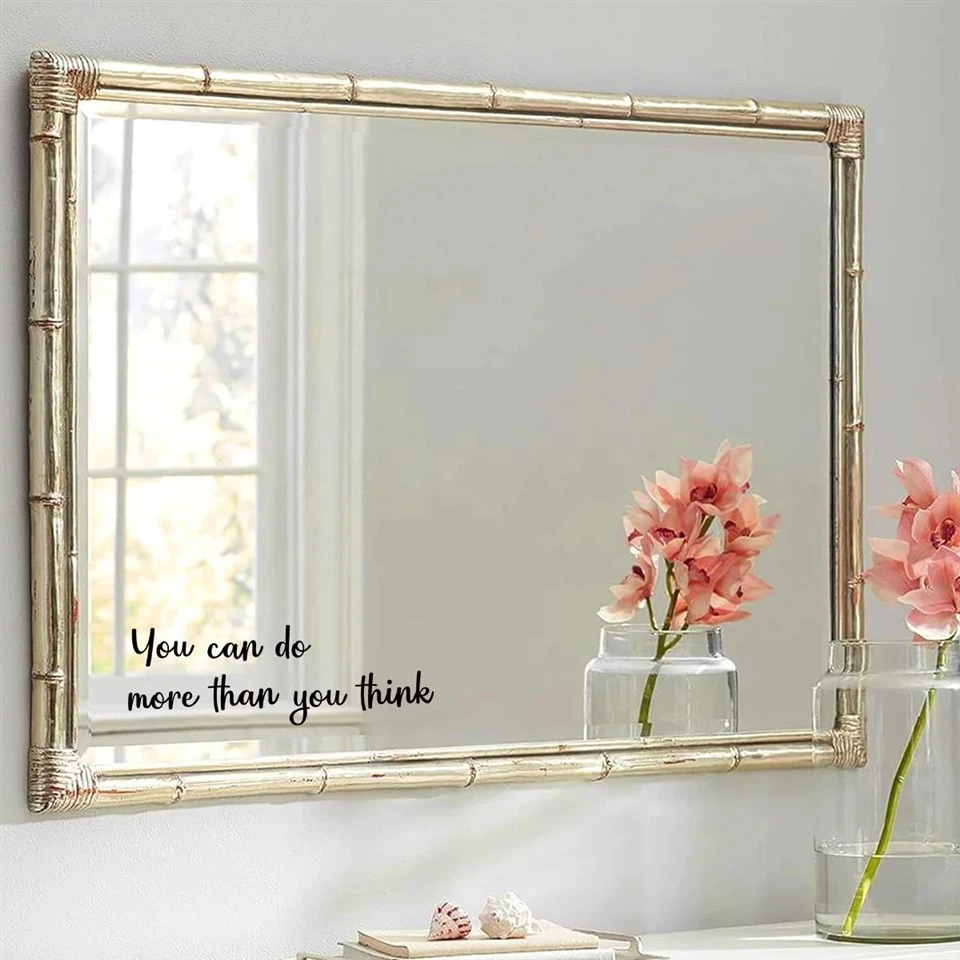 1pcs Inspirational Encouraging Quotes PVC Mirror Stickers high quality