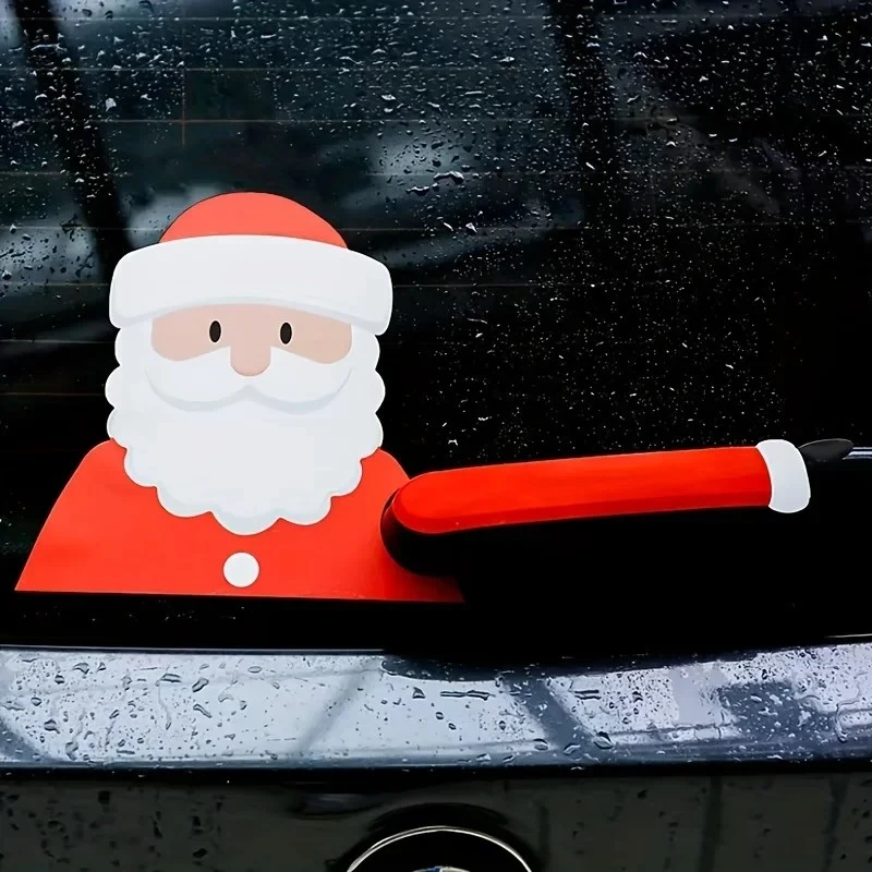 1 pcs stiker jendela belakang mobil santa untuk kaca