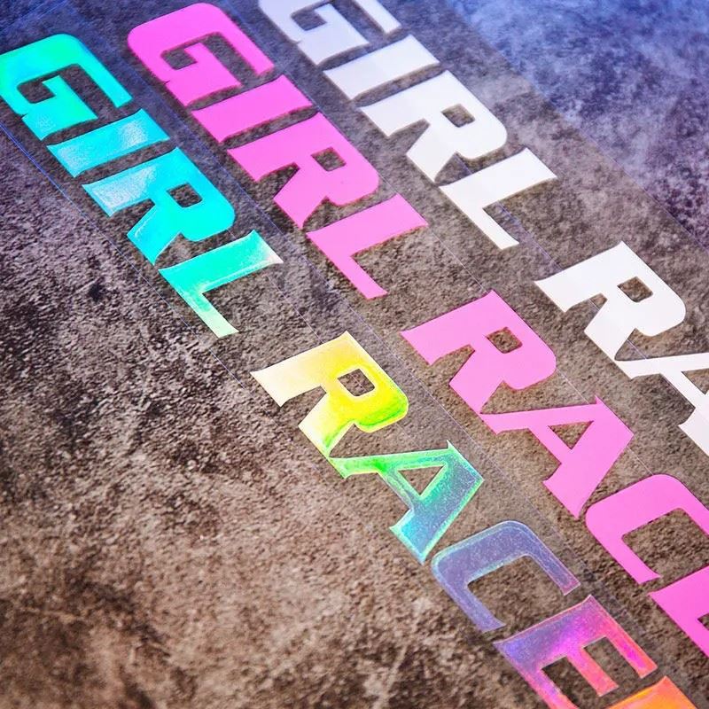 GIRL RACER Refit Laser Car Stickers best