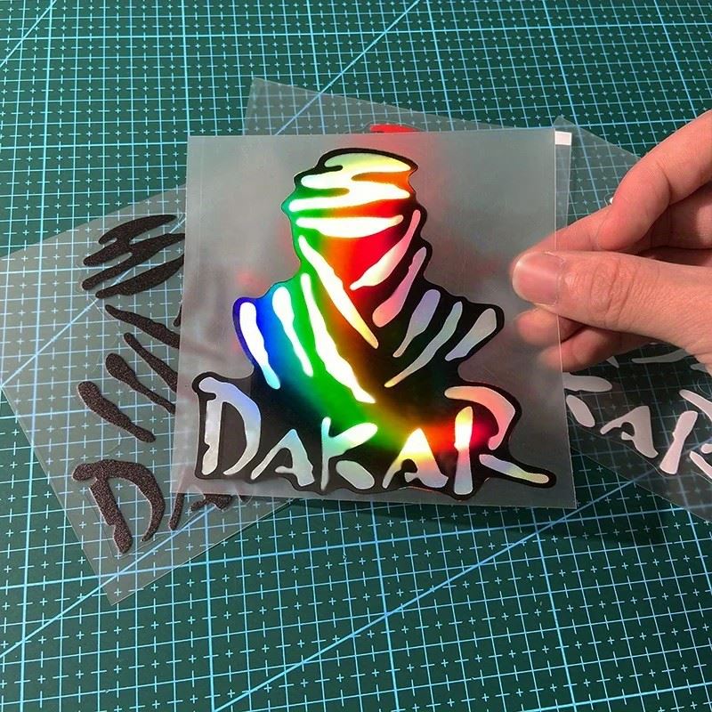 Dakar Desert Rally Motocross Laser Stickers factory