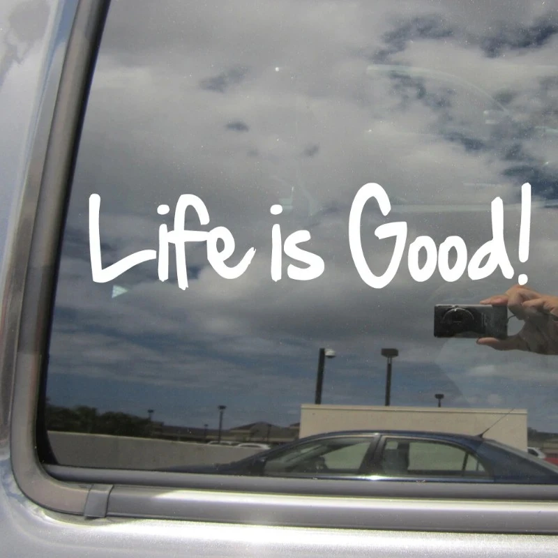 Life is Good Car Bumper Window Vinyl Vinyl Decal Sticker