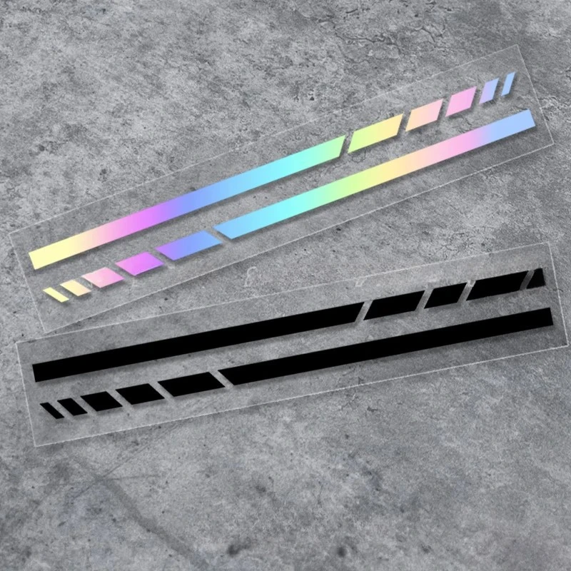 2 pcs sport strip motor stiker bakar tangki bahan bakar dekorasi mobil tahan air spion spion vinyl decals aksesoris kendaraan