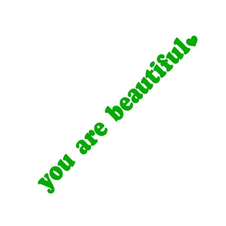 Car Sticker Vinyl You Are Beautiful