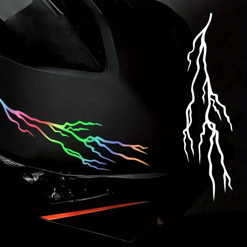 3D efek stiker skuter lightning diy