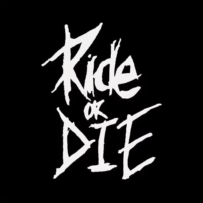 Ride Or Die Bike Frame Sticker