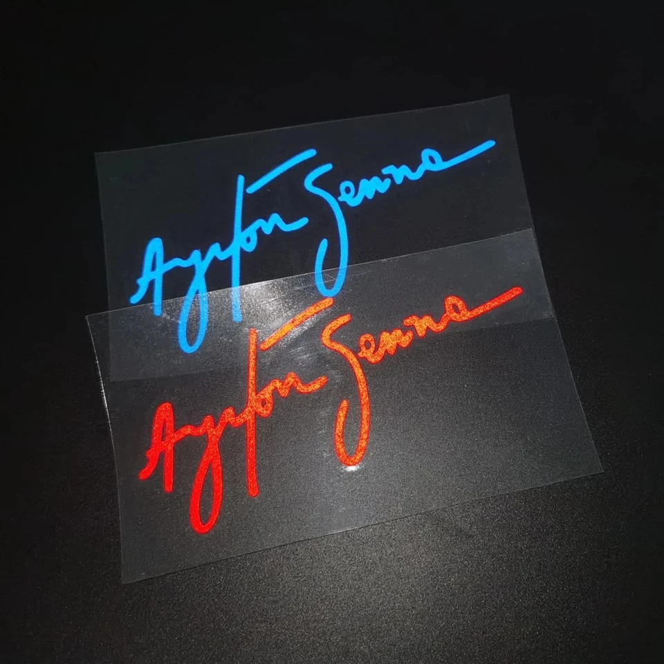 Ayrton Senna Driver Signature Stickers