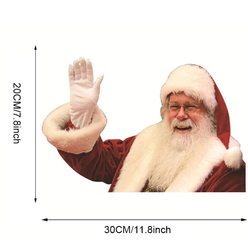 Car Adhesive Santa Christmas Gift Decal