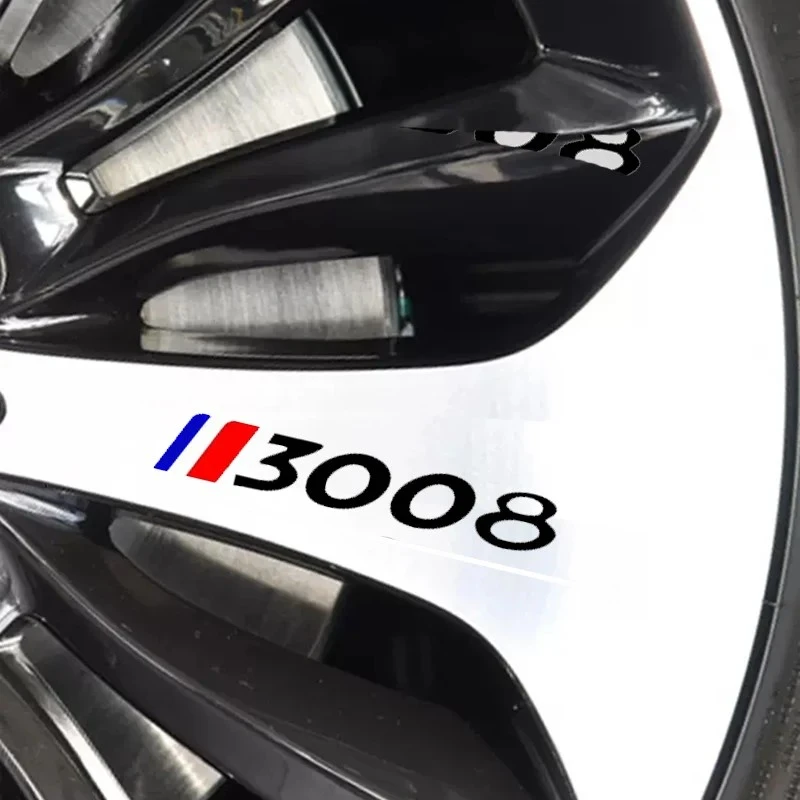 4Pcs Car Wheel Sticker For Peugeot Car high quality