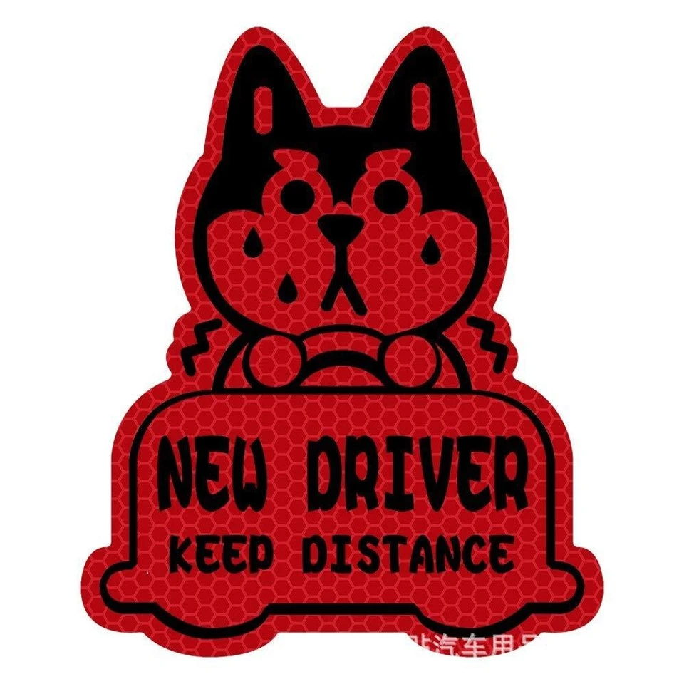 New Driver Magnet Decals