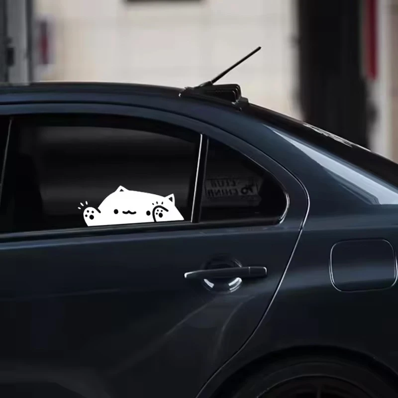 Colorful Laser Cute Cat Car Sticker