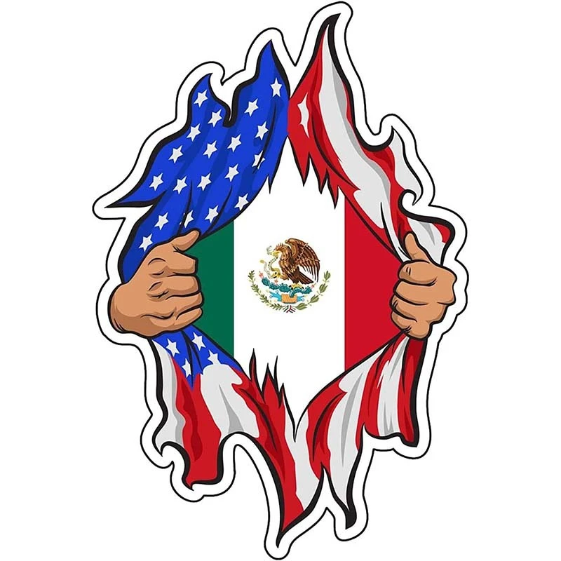 Mexico Flag Waterproof Stickers
