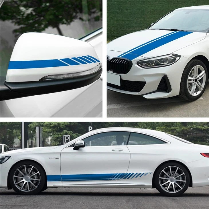 Stiker Stipe Body Mobil Sport Benz