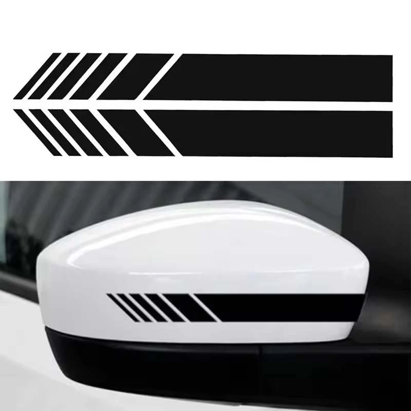 ET11362# Decals Vinyl untuk Cermin Belakang Mobil