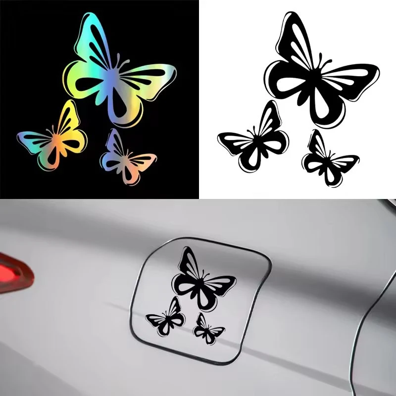 Stiker vinil kupu -kupu untuk mobil mobil