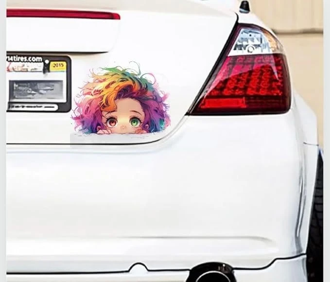 Stiker Jendela Gadis Anime
