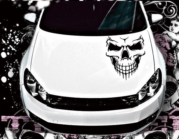 Car Skeleton Style Custom Size Decal