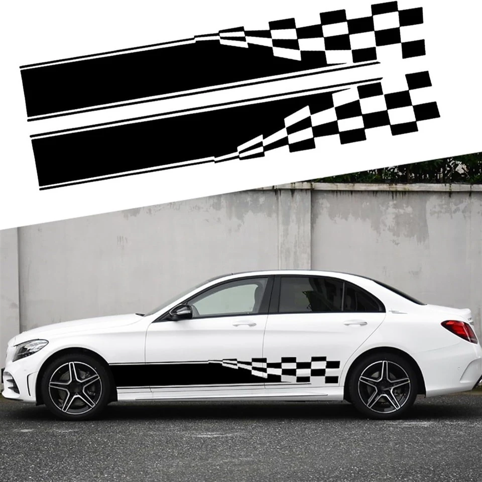 Stiker garis samping bodi mobil tahan air