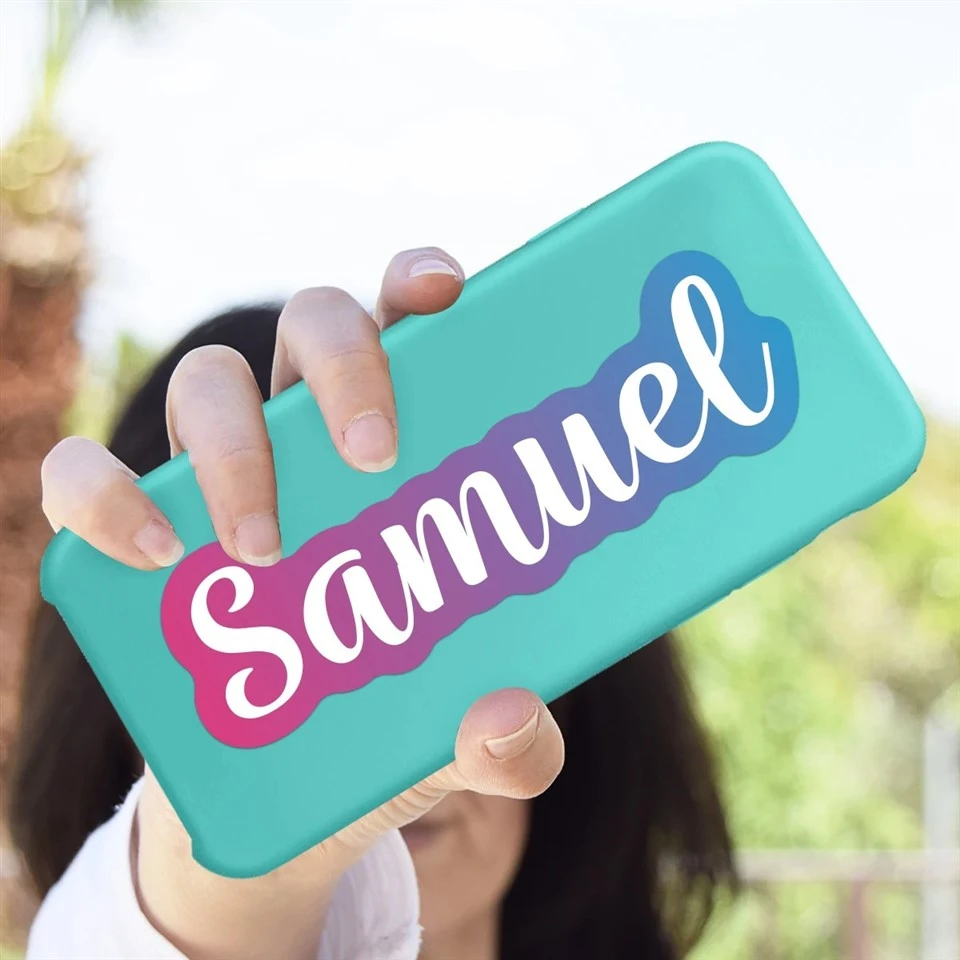 6pcs(5inch) Custom Text Color Name Stickers best