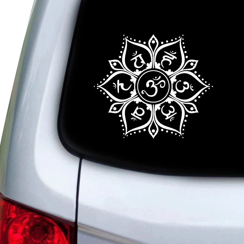 7 simbol chakra stiker vinil