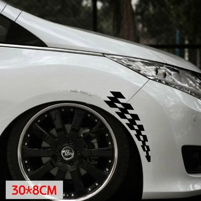 Car Fender Sticker F1 Style Flag