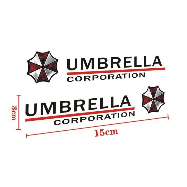Umbrella Protect Car Mirror Sticker