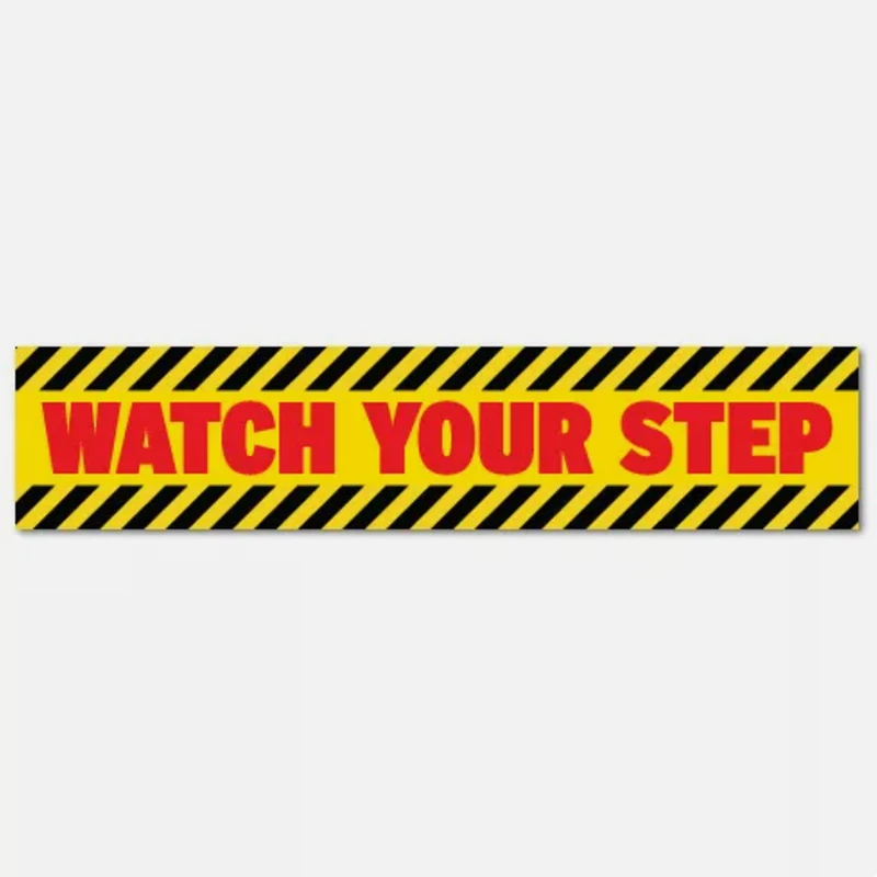 Warning Sticker For Caution