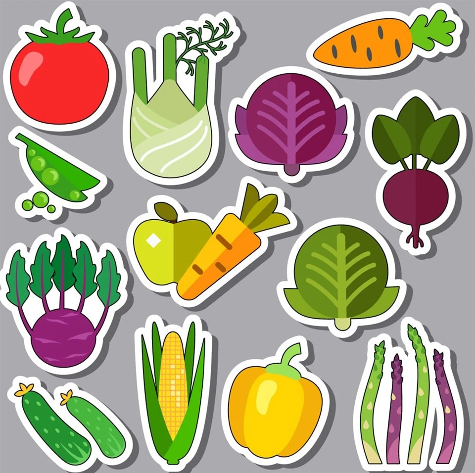Stiker karton hijau untuk pendidikan awal