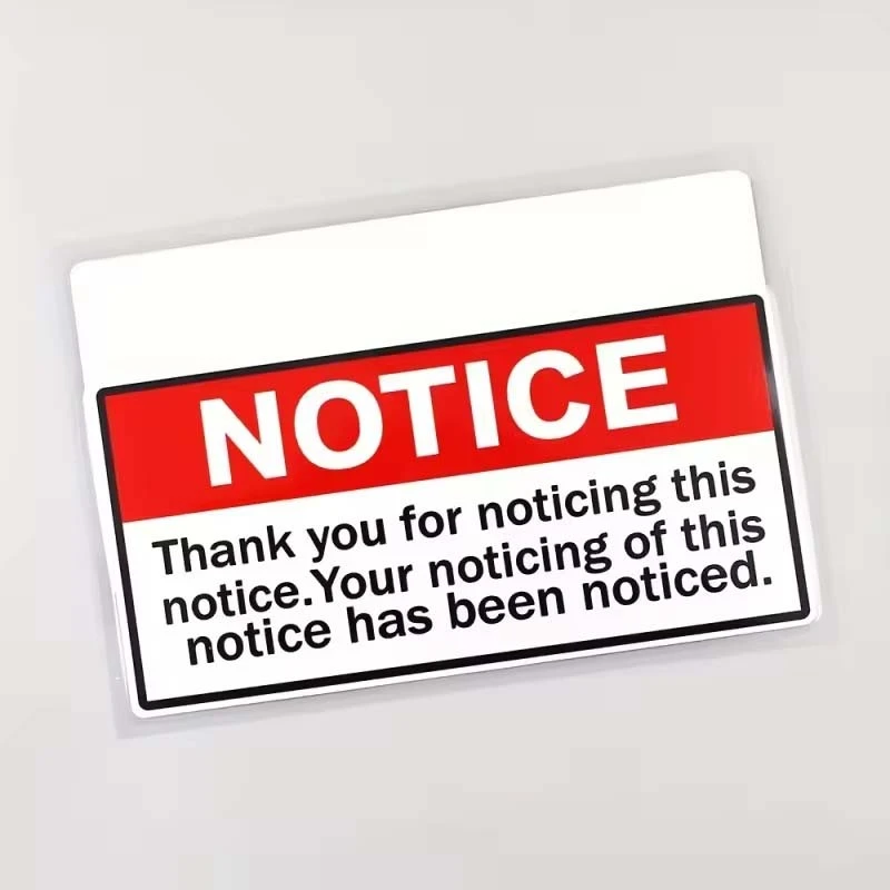 Funny Warnings Scratch Sticker Scar Decals