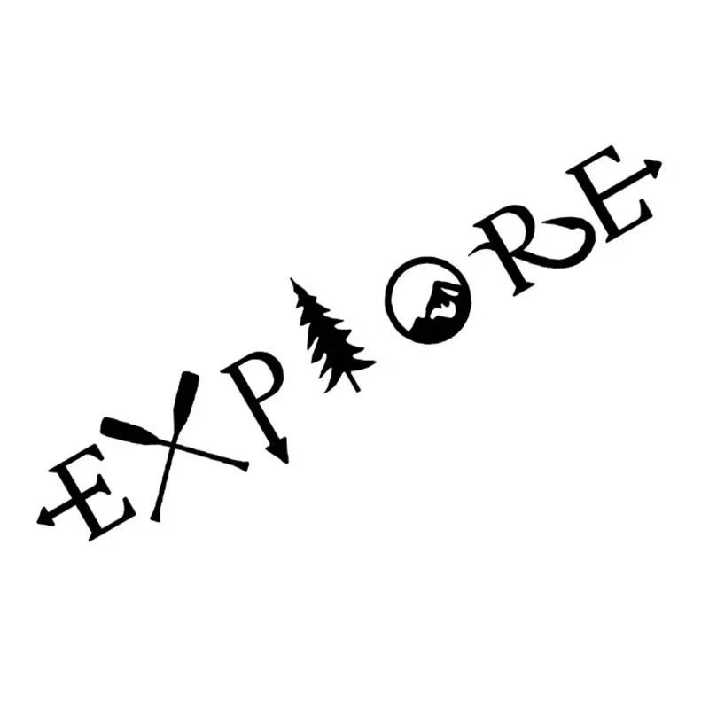 ET11365# Car Stickers Graphics Explore Tree Mountain