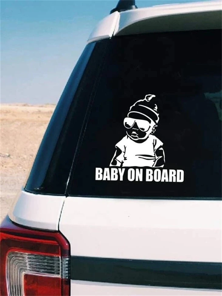 stiker vinil jendela Baby On Board